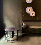 Round Alabaster Combination Wall Sconce