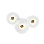 Round Alabaster Combination Wall Sconce