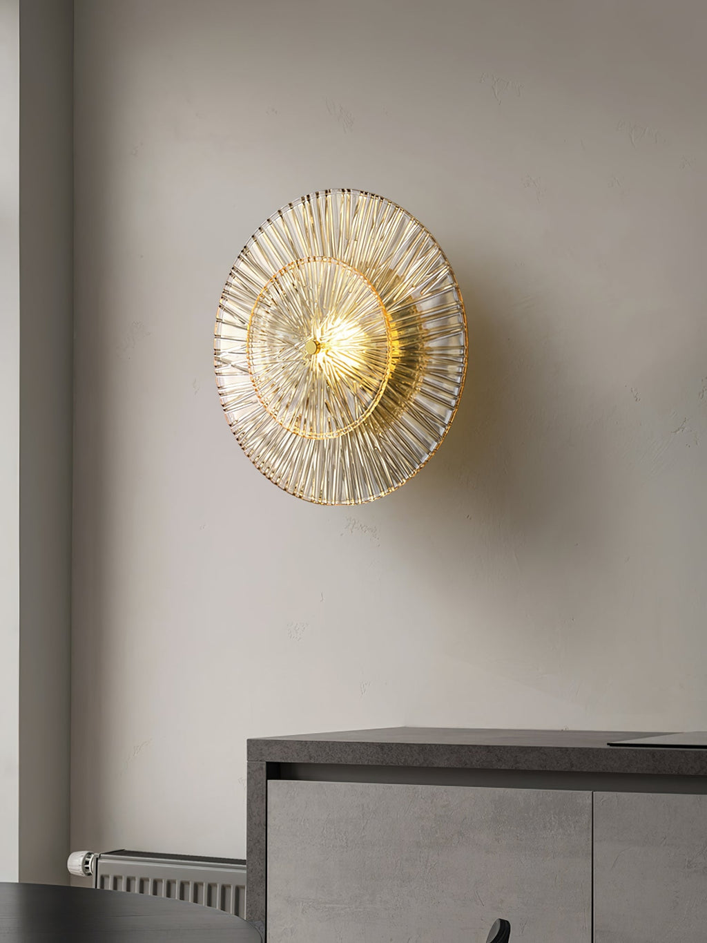 Round Crystal Wall Lamp