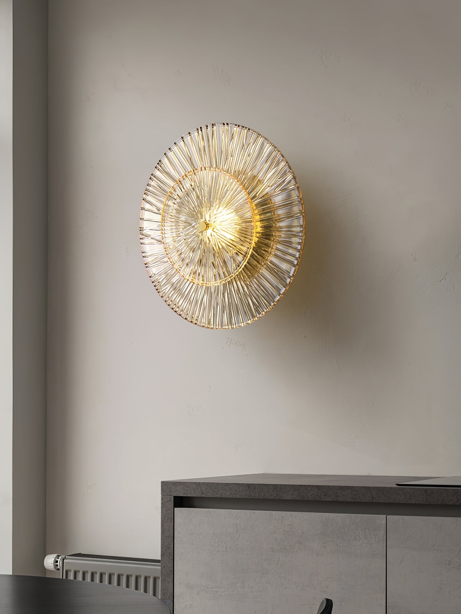 Round Crystal Wall Lamp