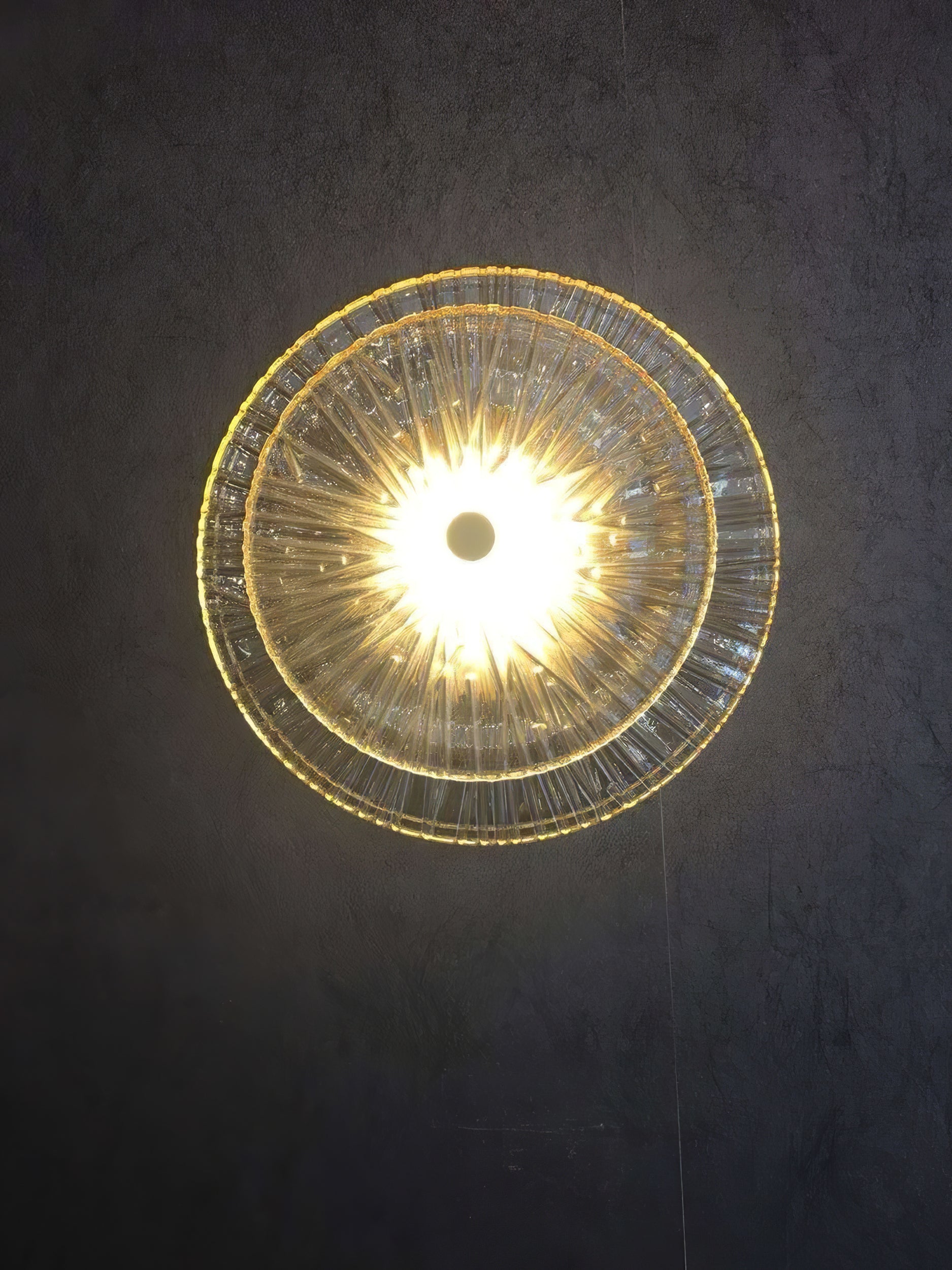 Round Crystal Wall Lamp