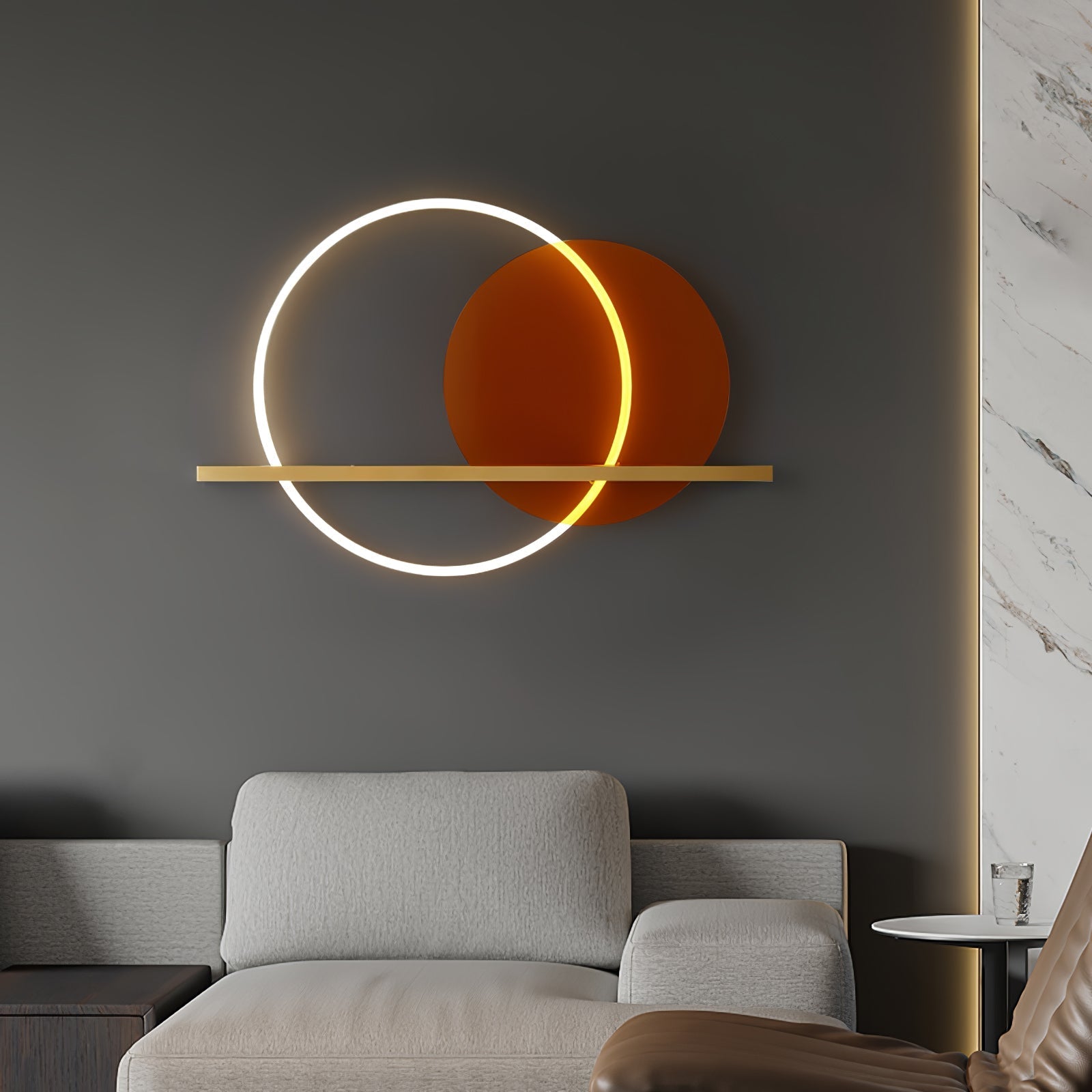 Round Cut Wall Lamp