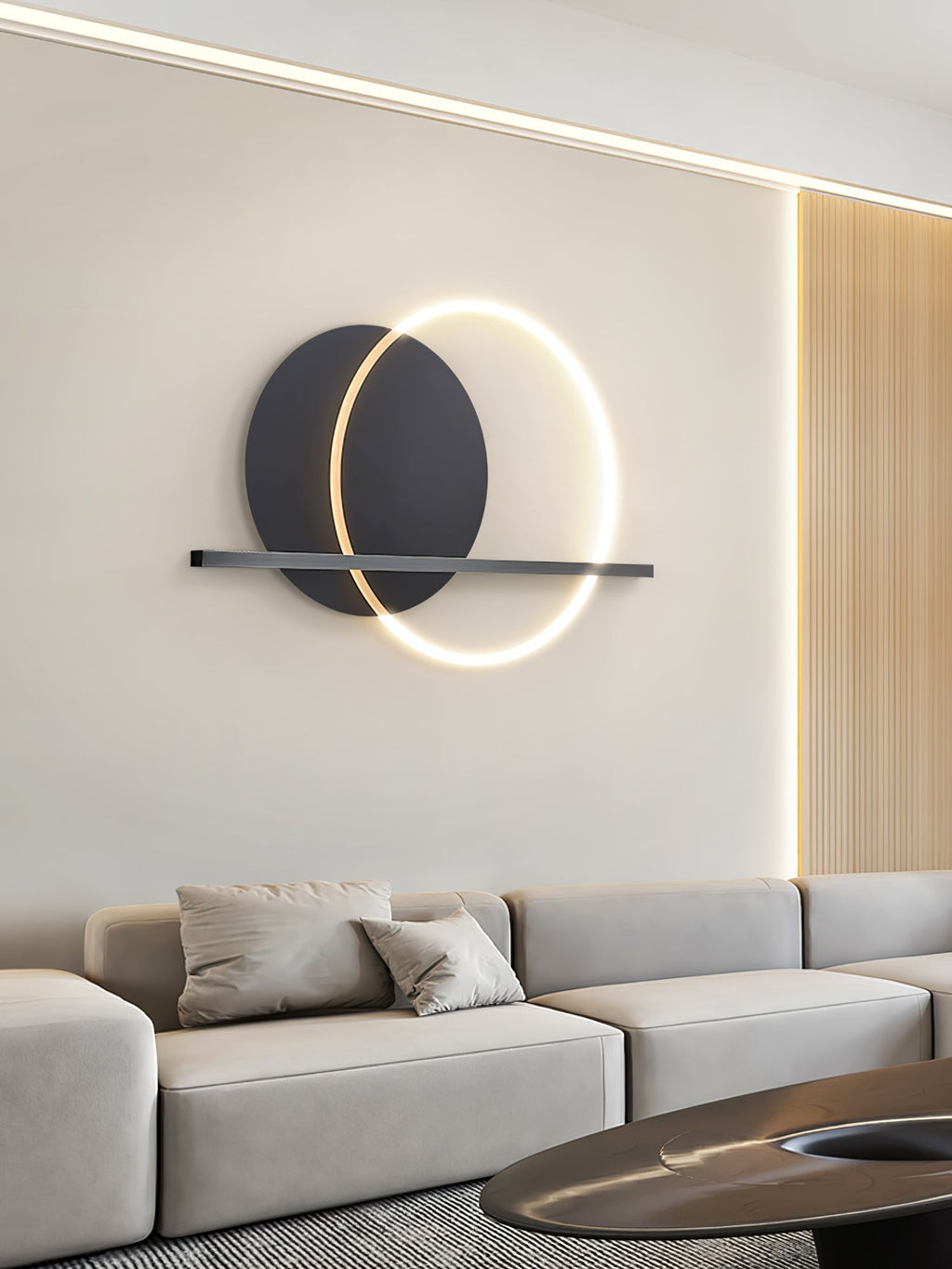 Round Cut Wall Lamp
