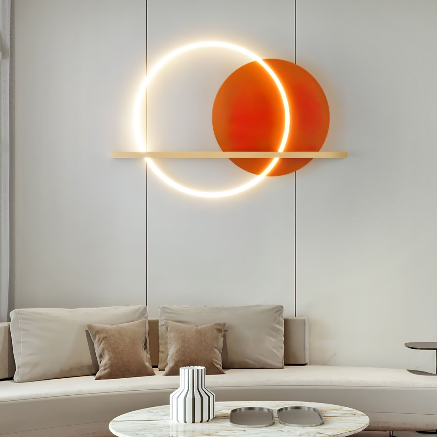 Round Cut Wall Lamp