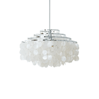 Round Shell Chandelier for Bedroom Living Room