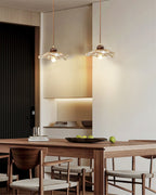 Scalloped Floral Pendant Lamp