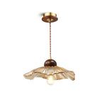 Scalloped Floral Pendant Lamp