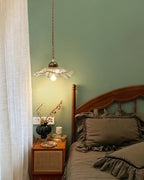 Scalloped Floral Pendant Lamp
