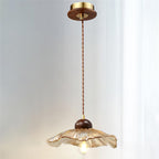 Scalloped Floral Pendant Lamp