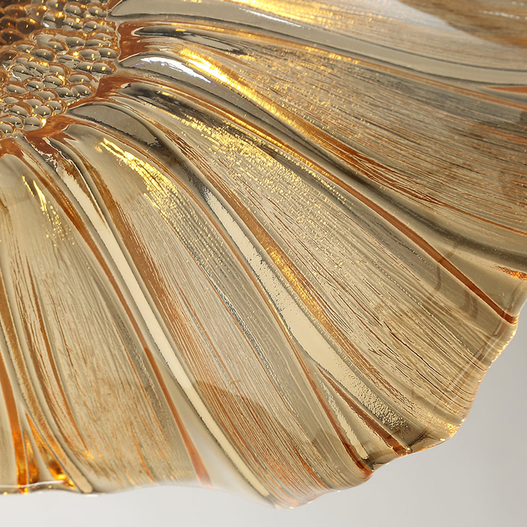 Scalloped Floral Pendant Lamp