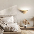 Semicircular Twilight Travertine Wall Lamp