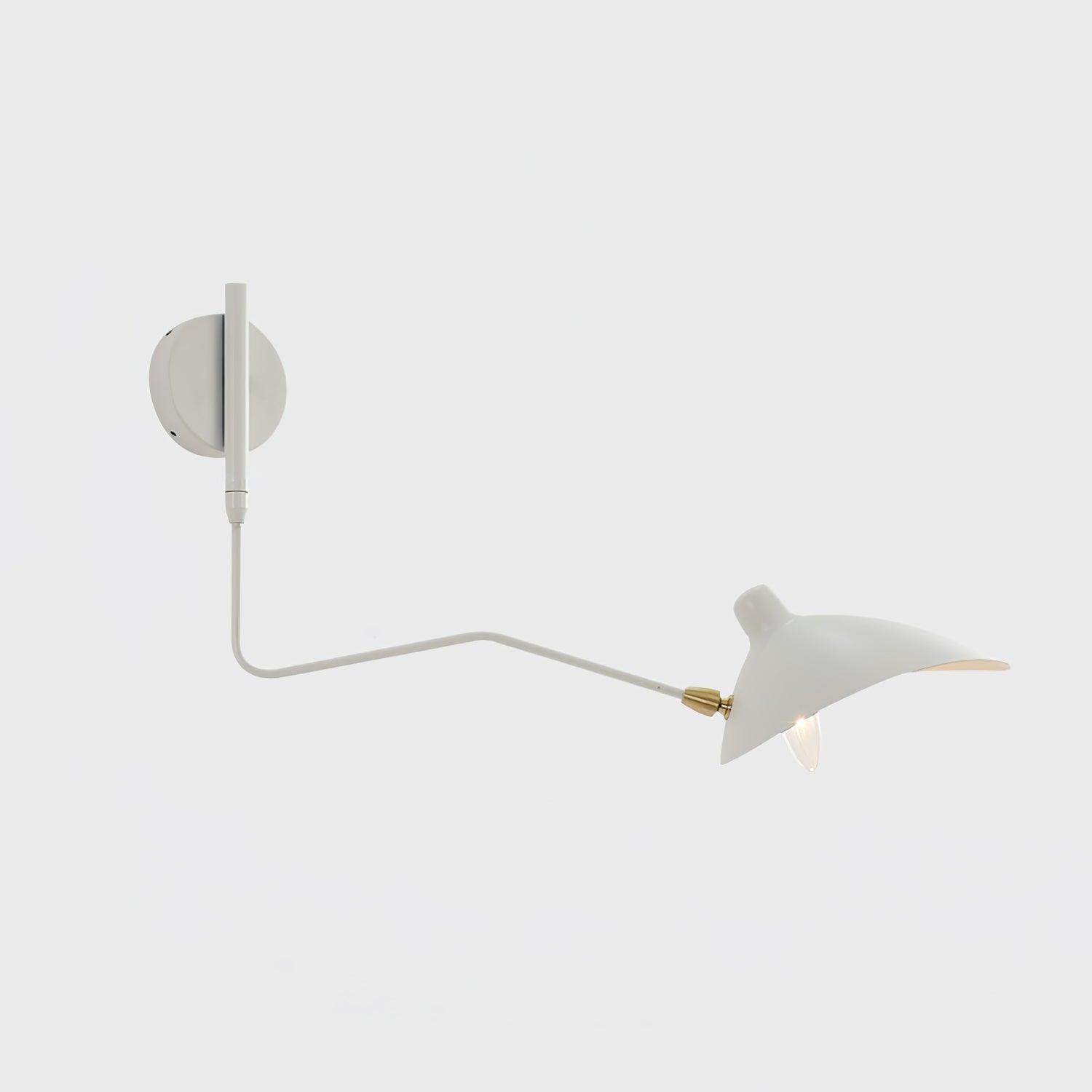 Serge Mouille Wall Sconce – Black Swing Arm Designer Wall Light