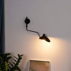 Serge Mouille Wall Sconce – Black Swing Arm Designer Wall Light