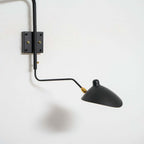 Serge Mouille Wall Sconce – Black Swing Arm Designer Wall Light