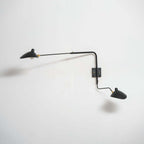 Serge Mouille Wall Sconce – Black Swing Arm Designer Wall Light