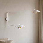 Serge Mouille Wall Sconce – Black Swing Arm Designer Wall Light