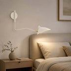 Serge Mouille Wall Sconce – Black Swing Arm Designer Wall Light