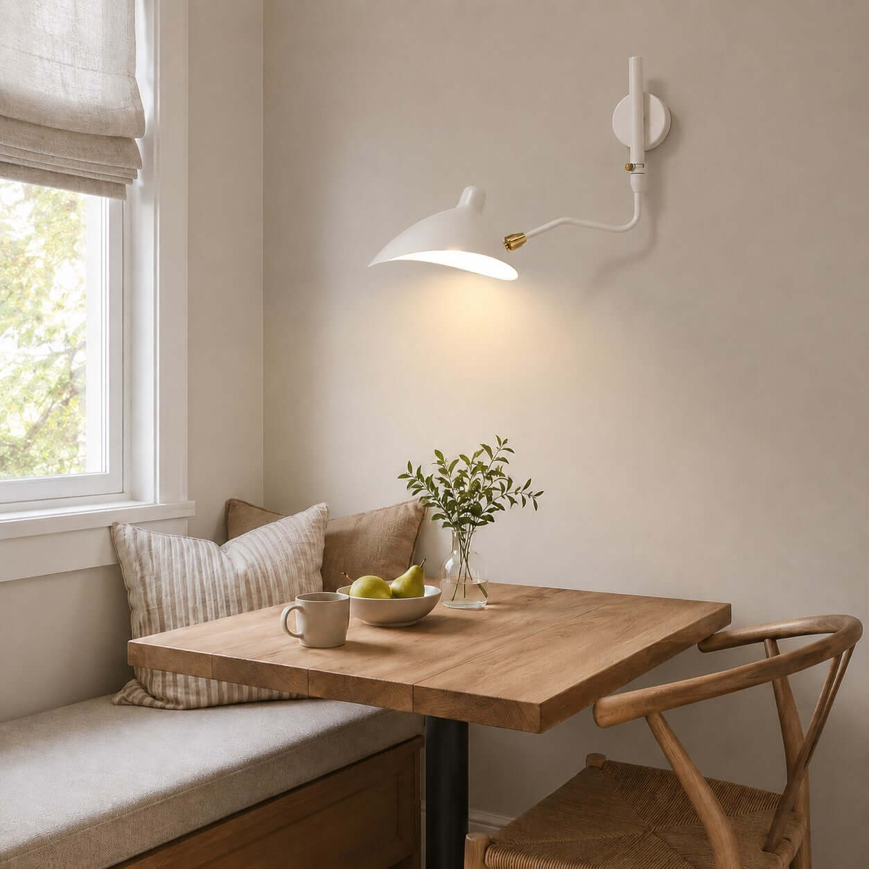 Serge Mouille Wall Sconce – Black Swing Arm Designer Wall Light