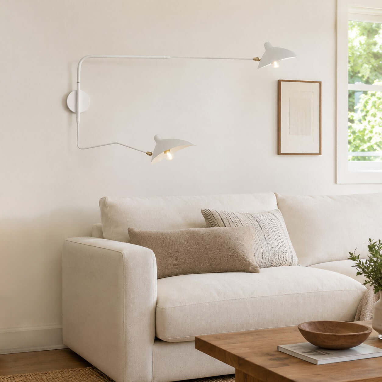 Serge Mouille Wall Sconce – Black Swing Arm Designer Wall Light