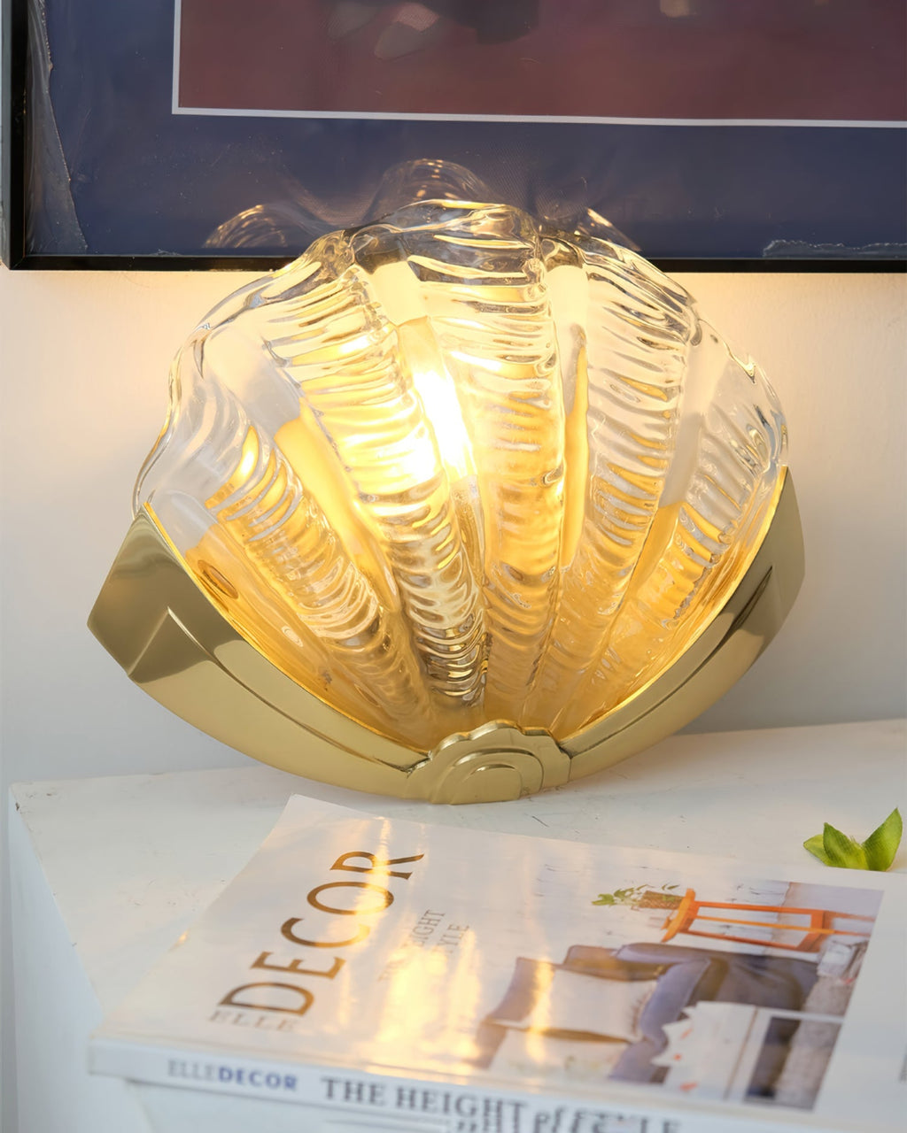 Shell Brass Wall Lamp