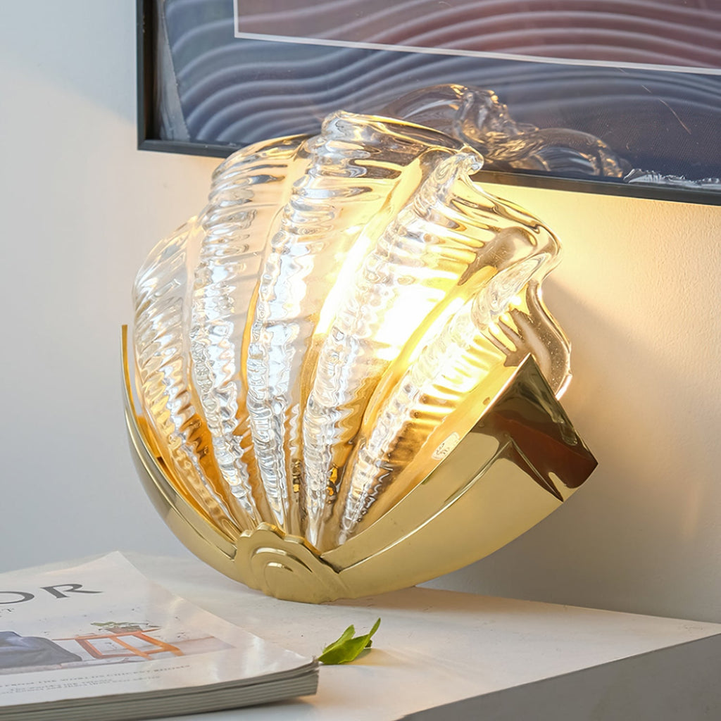 Shell Brass Wall Lamp