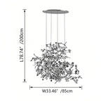 Argent/Gold Cloud Multi Pendant Chandelier