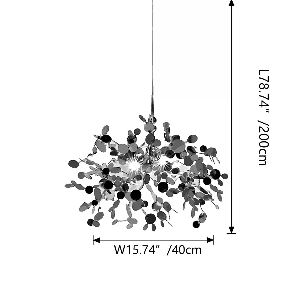 Argent/Gold Cloud Multi Pendant Chandelier