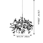 Argent/Gold Cloud Multi Pendant Chandelier