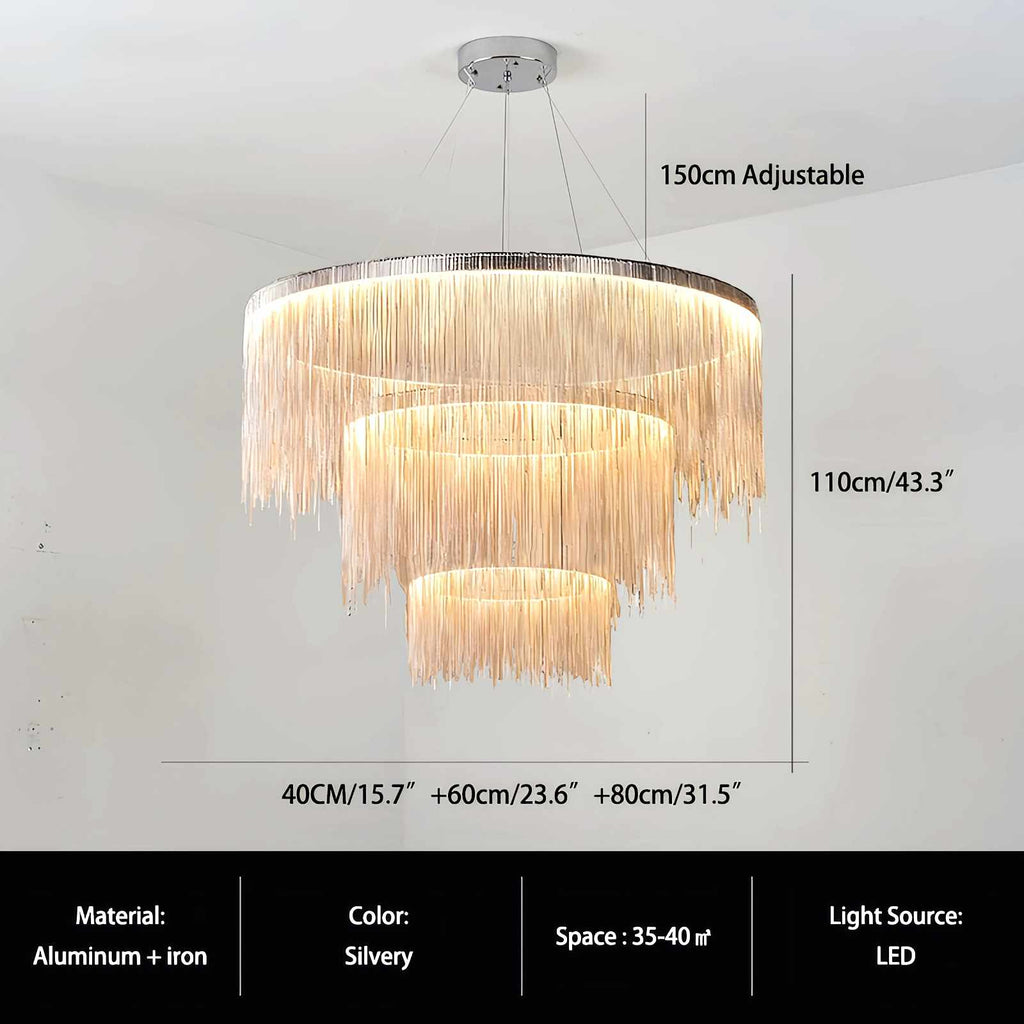 Modern Art Decor Tassel Chandelier