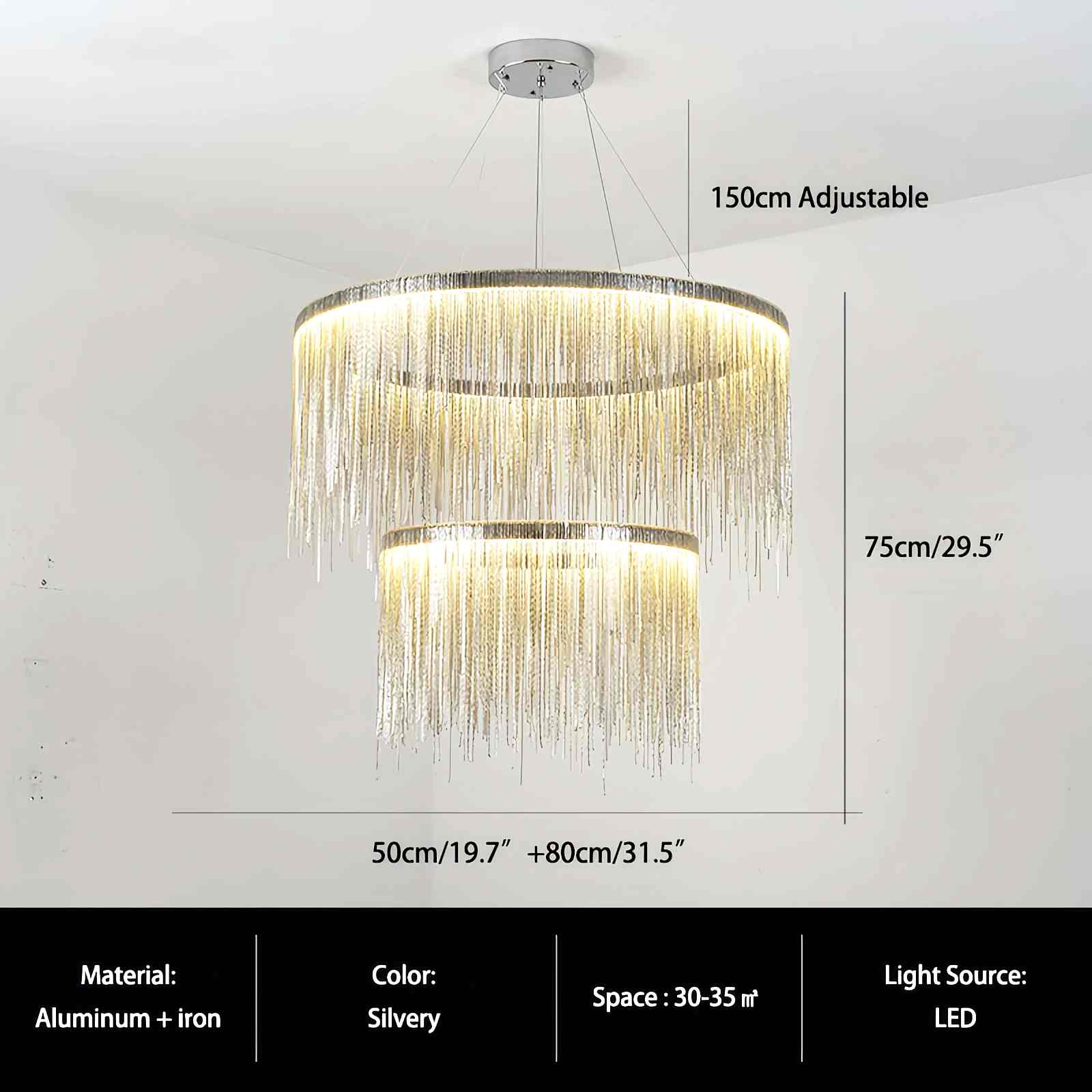 Modern Art Decor Tassel Chandelier