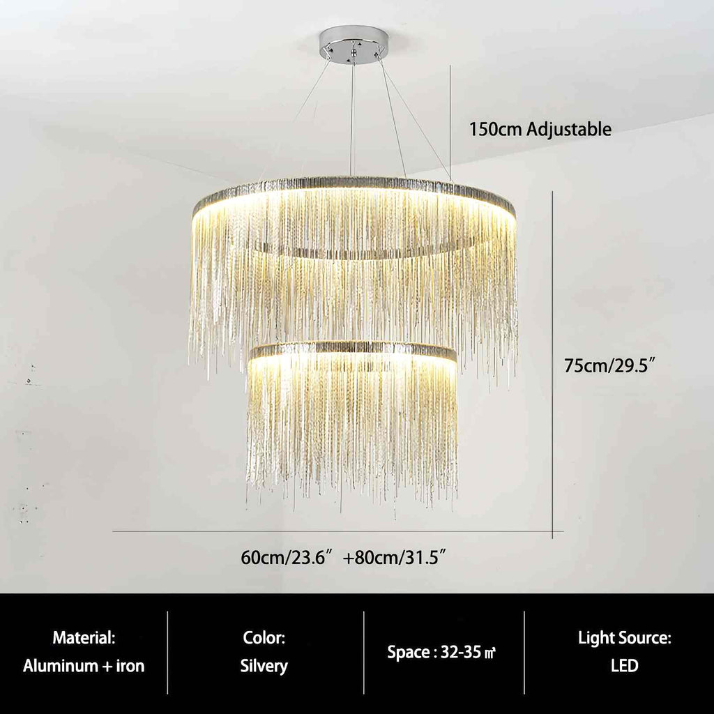 Modern Art Decor Tassel Chandelier