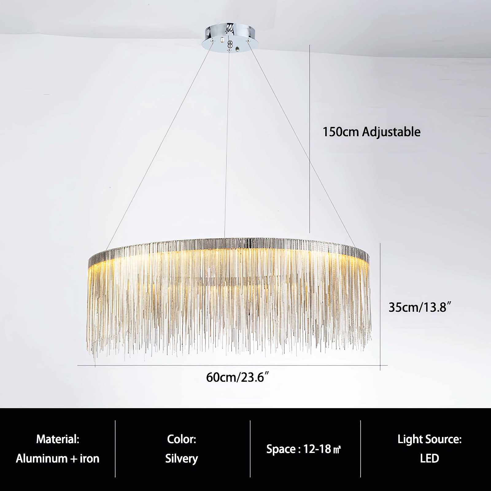 Modern Art Decor Tassel Chandelier