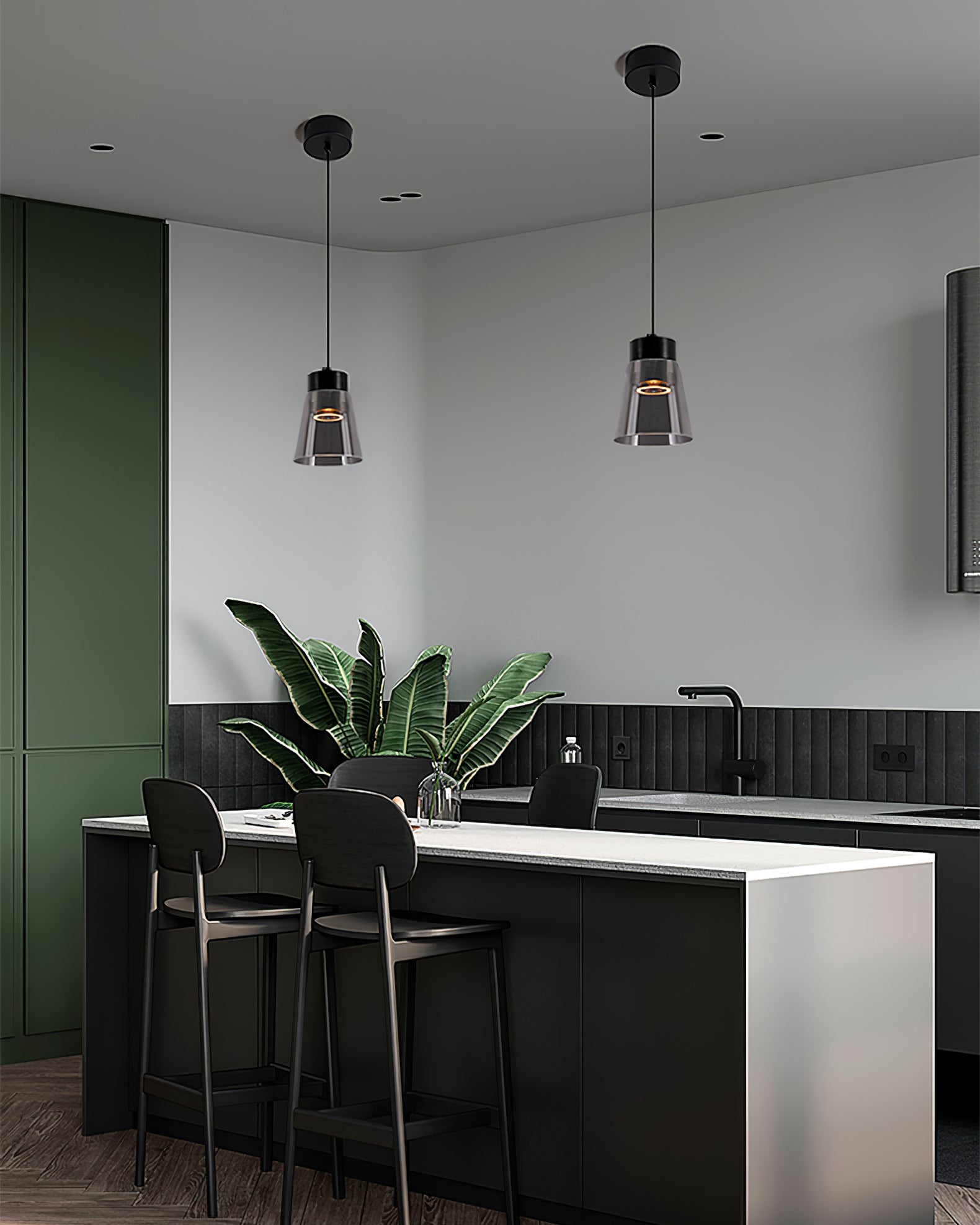 Smoke Cone Pendant Lamp