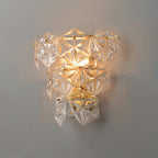Snowflake Glass Wall Light