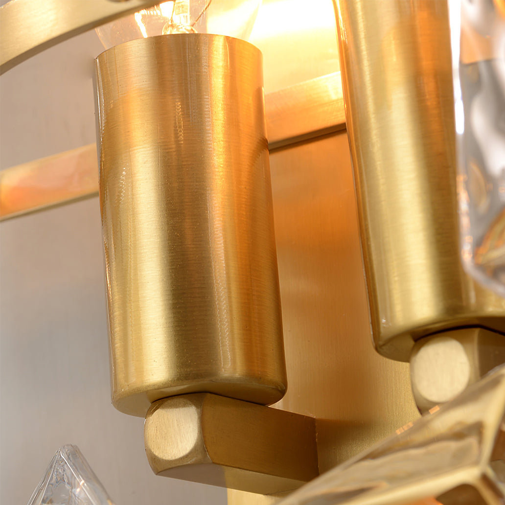 Snowflake Glass Wall Light