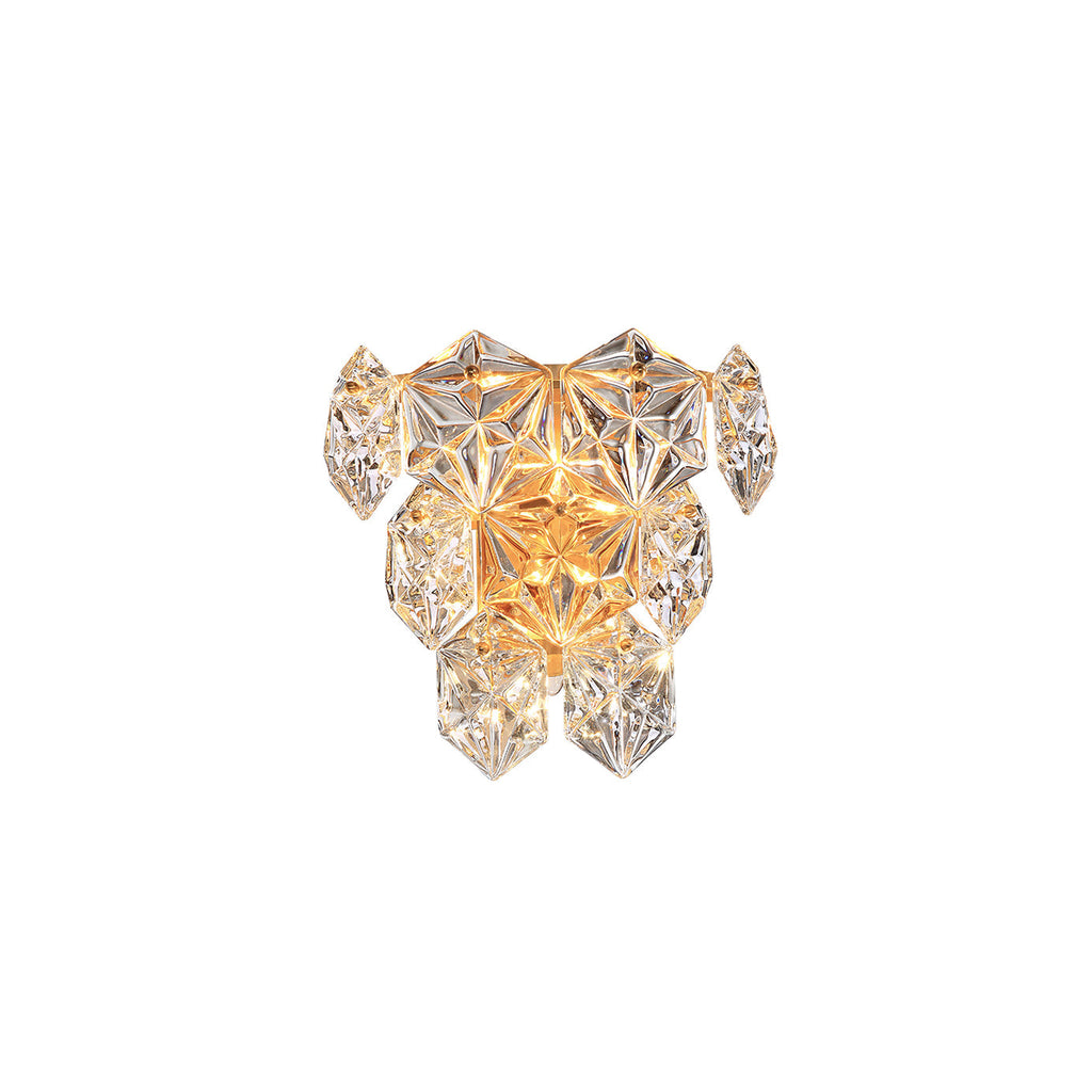 Snowflake Glass Wall Light