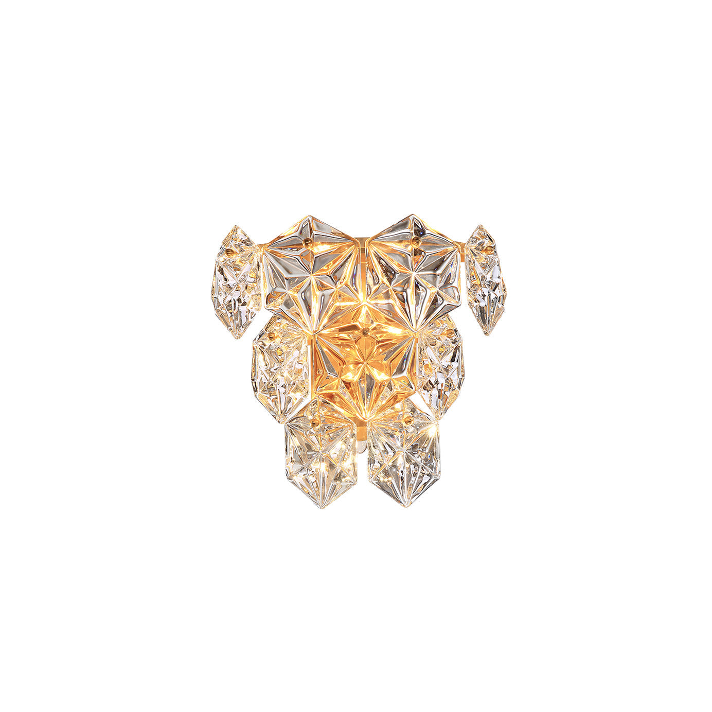 Snowflake Glass Wall Light