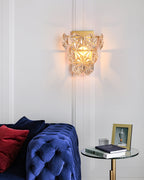 Snowflake Glass Wall Light
