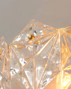Snowflake Glass Wall Light