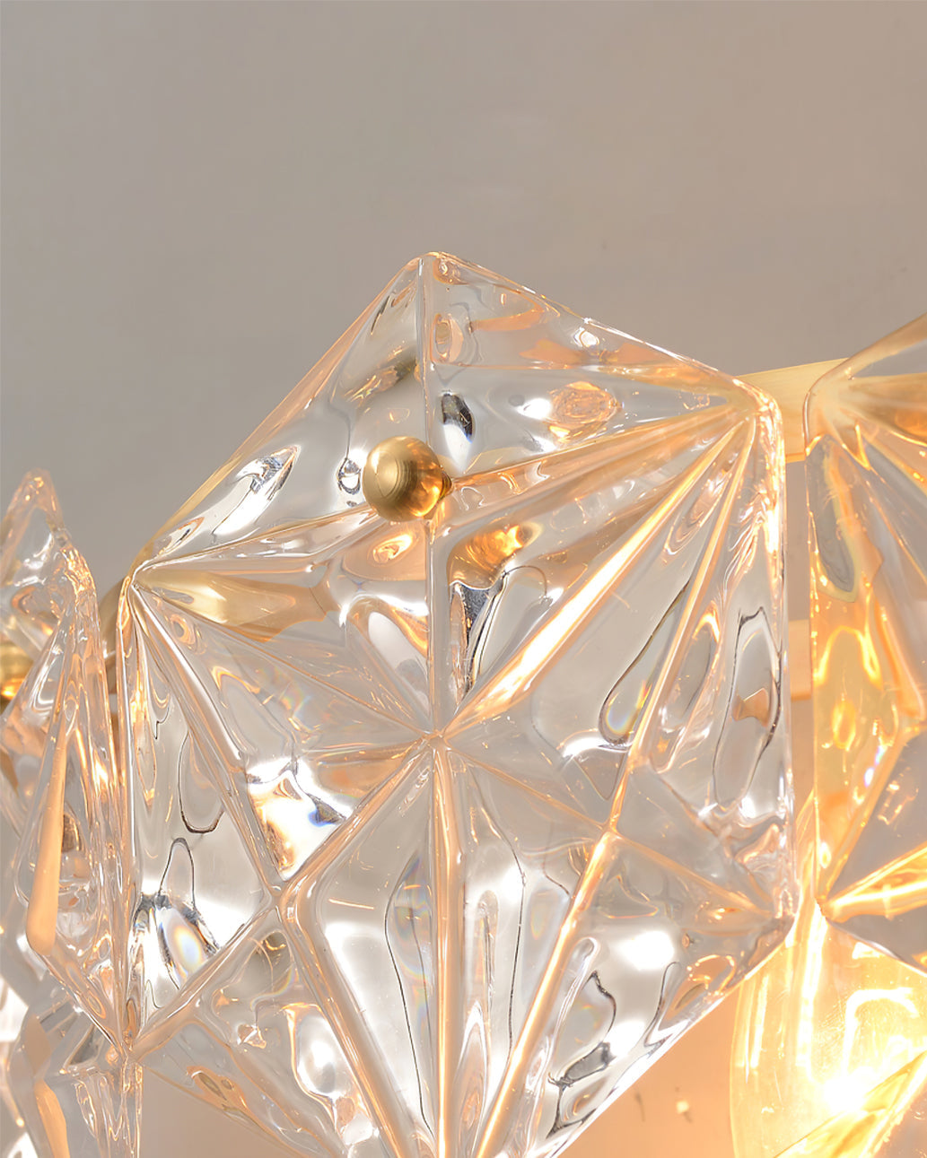 Snowflake Glass Wall Light
