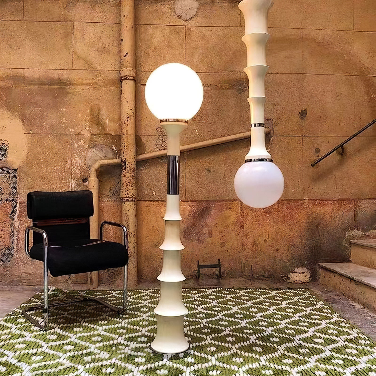 Space Age Murano Floor Lamp