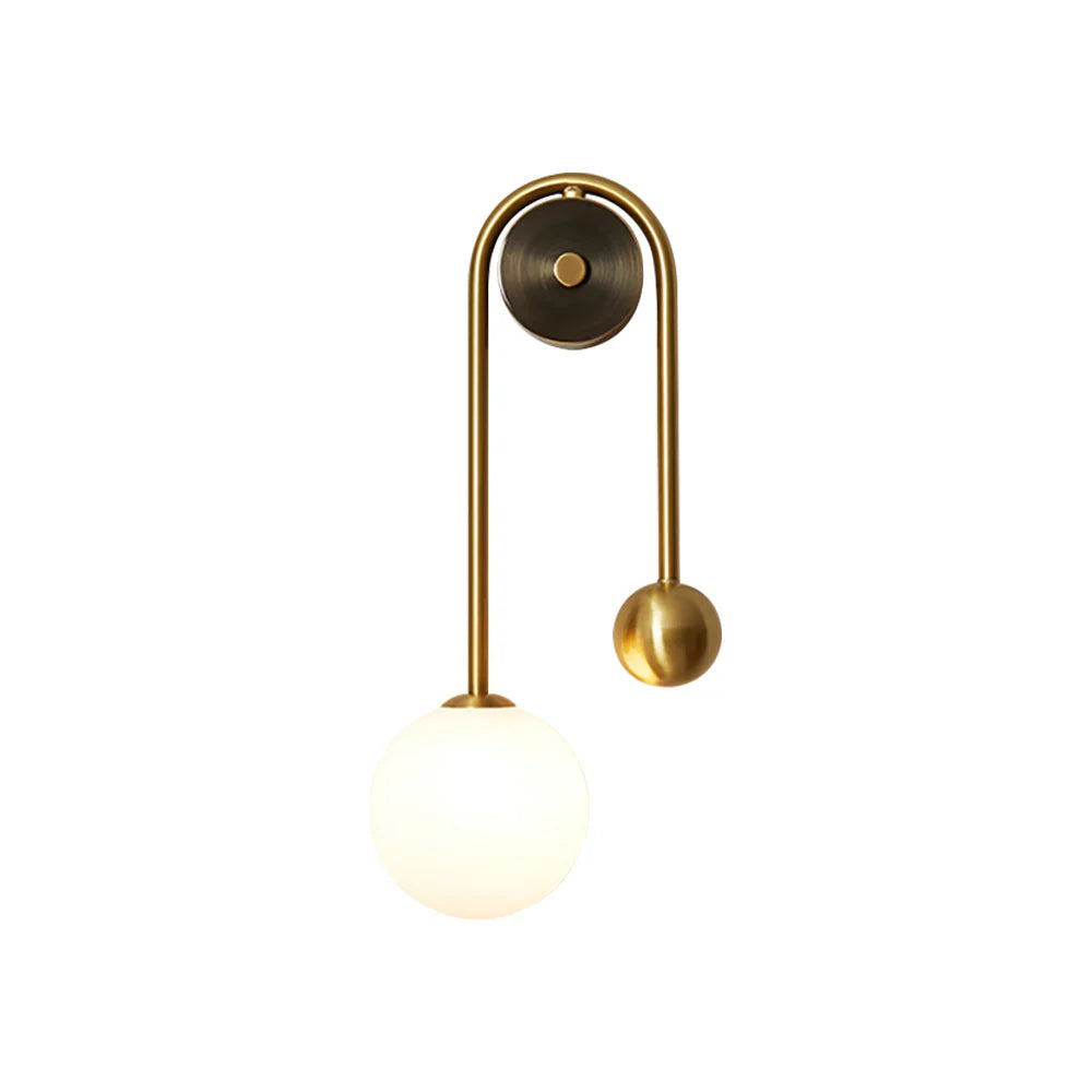 Spherical Light Luxury Wall Lamp
