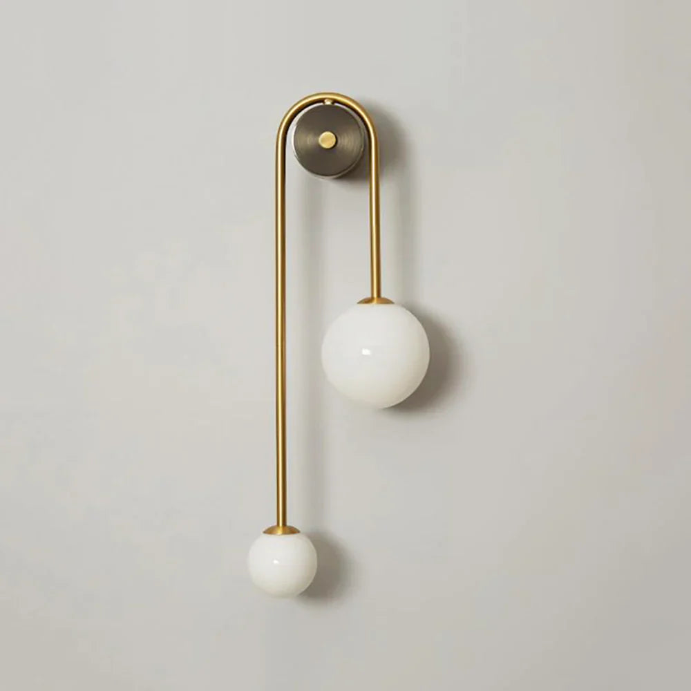 Spherical Light Luxury Wall Lamp