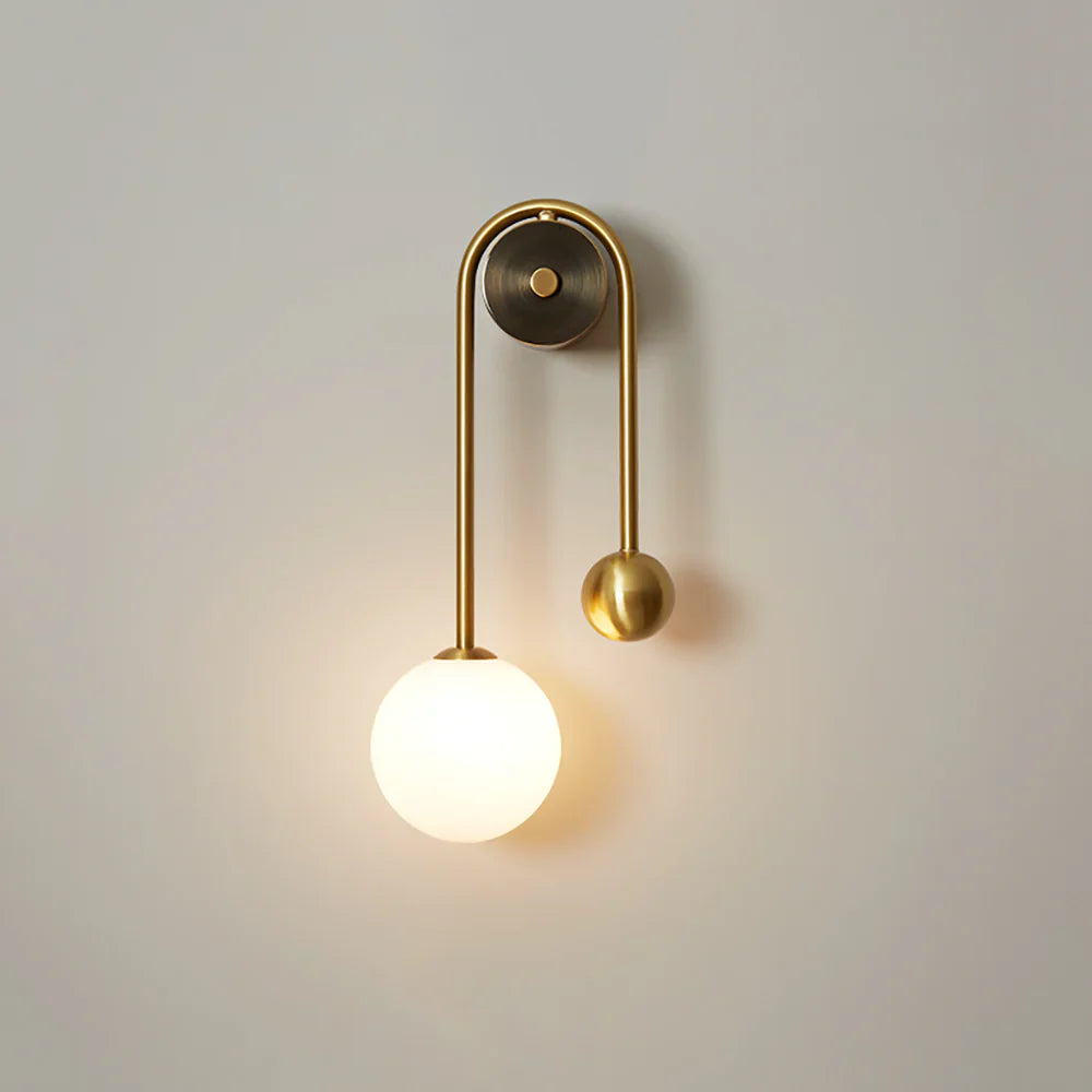 Spherical Light Luxury Wall Lamp