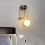 Spherical Light Luxury Wall Lamp