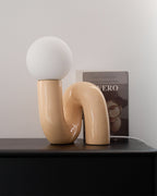 Spiral Glass Table Lamp