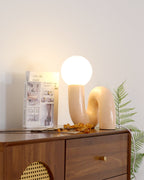 Spiral Glass Table Lamp