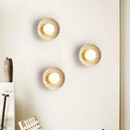 Stone Lunar Eclipse Travertine Wall Light