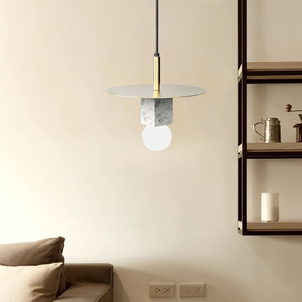 Stone Square Pendant Lamp