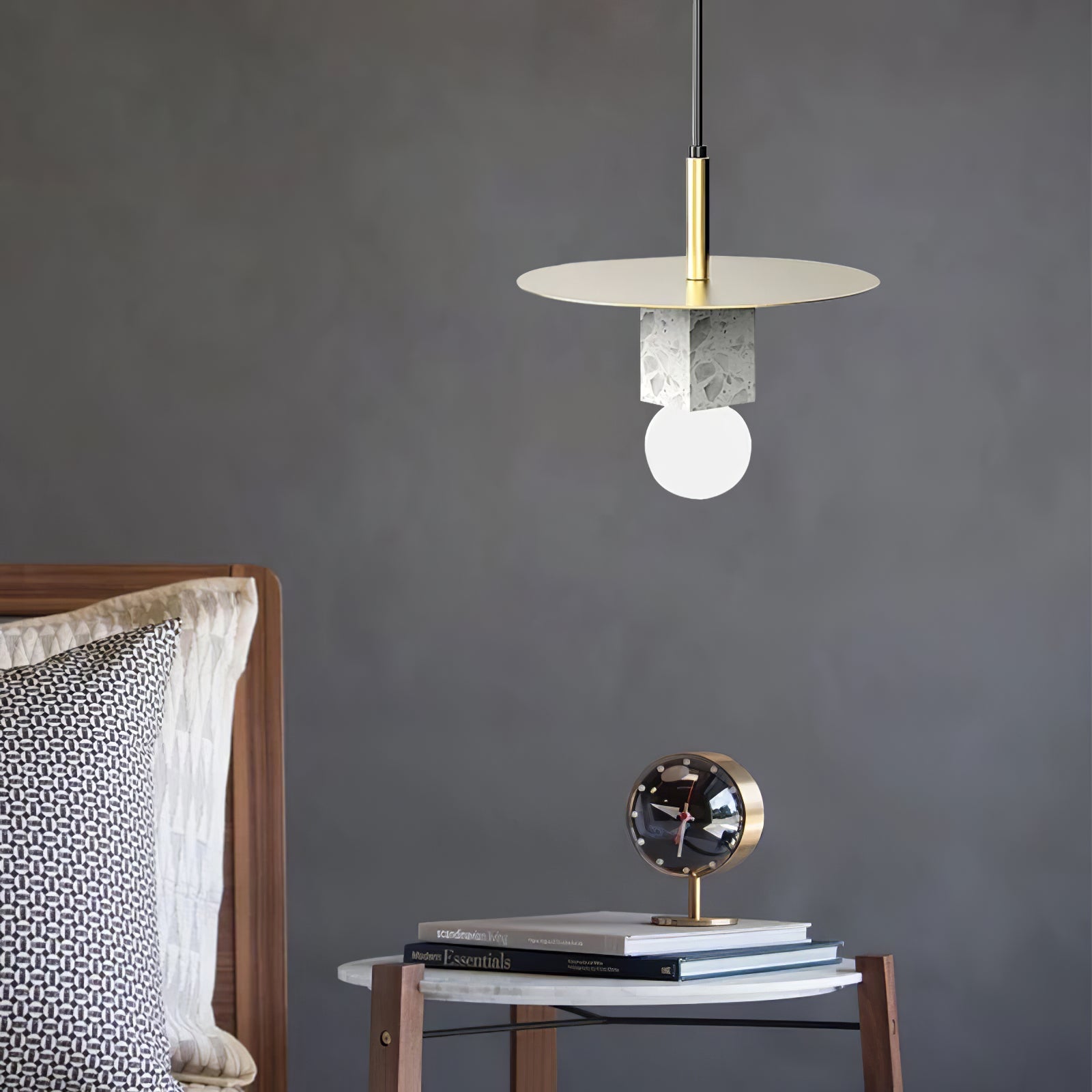Stone Square Pendant Lamp